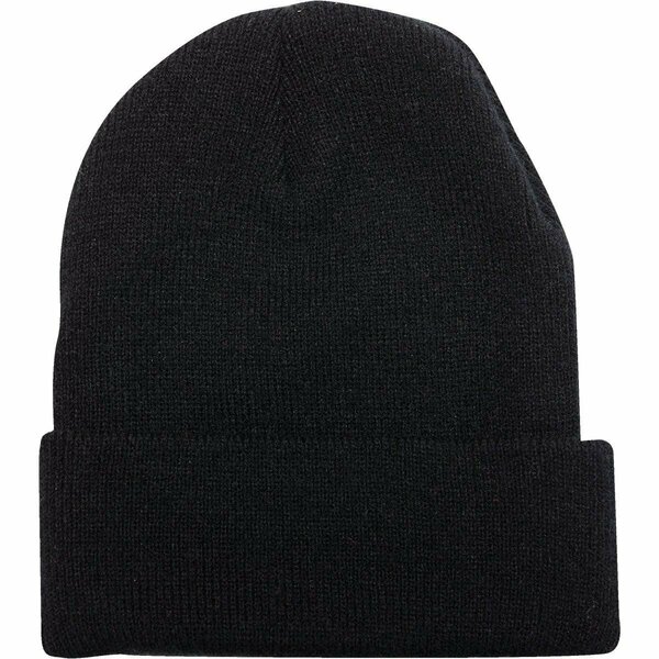 Outdoor Cap Black Cuffed Sock Cap KN-400-BLACK